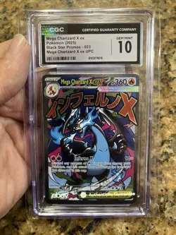 MEGA CHARIZARD X EX 2025 POKEMON UPC BLACK STAR PROMOS #023 CGC Gem Mint 10 - Image 1