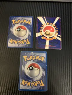 Lot Of 3 Damaged Pokemon Vintage Cards Rocket’s Mewtwo, Zapdos, Entei Promo - Image 5