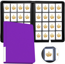 Premium 16 Pocket Toploader Binder Holds 640 Cards, Ringless Design Side-Load To - Image 1