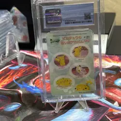Ditto Pikachu # 21 Fancy Graffiti Sealdass Pokemon Card Sticker BANDAI Japanese - Image 2