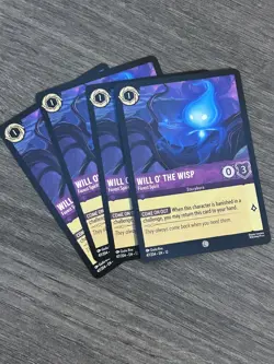 Disney Lorcana Will O' the Wisp - Forest Spirit 47/204 Wilds Unknown C 4 Cards - Image 1
