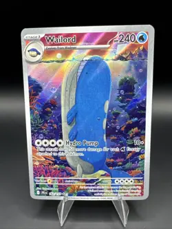 Wailord 162/159 Journey Together Illustration Rare Full Art Holo Pokemon Card #2 - Image 1