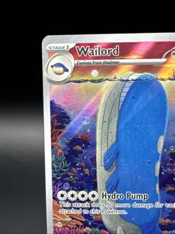 Wailord 162/159 Journey Together Illustration Rare Full Art Holo Pokemon Card #2 - Image 2