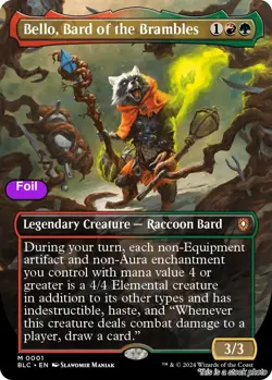 MTG Foil Bello, Bard of the Brambles (Borderless) Card #1 Commander: Bloombur... - Image 1