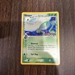 Wooper Delta Species 71/101 Dragon Frontiers Reverse Holo Stamp Pokemon Card NM- - Image 1
