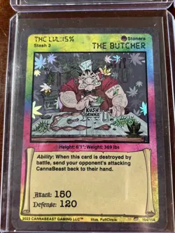 CannaBeast TCG 12 Card Lot 🔥 9 Holo/3 Non Holo “Stoners” #/114 CCG 1st Edition - Image 2