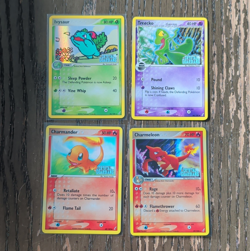 Nintendo Pokemon TCG EX Crystal Guardians 2006 4-Card Lot Ivysaur Treecko - Image 1