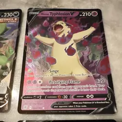 Pokemon V Card Lot Tyranitar V Hisuian Typhlosion V Raichu V Flying Pikachu V NM - Image 5