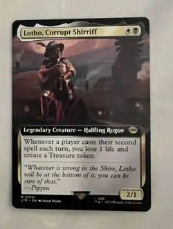 Wizards of the Coast Lotho, Corrupt Shirriff LTR Ext Art Rare 0370 EN 2023 NM - Image 1
