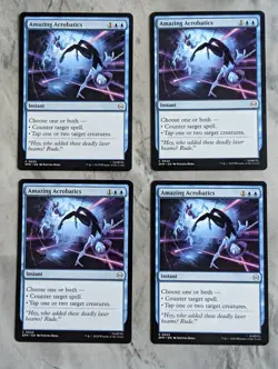 Amazing Acrobatics (Playset X4) MTG SPM | Instant Counter Spell Tap Creatures - Image 1