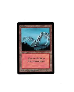 Magic the Gathering MOUNTAIN #3 Beta MTG - Image 1
