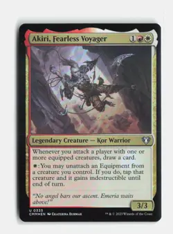 Akiri, Fearless Voyager 335 Foil Commander Masters MTG NM - Image 1