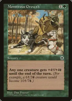 MTG Monstrous Growth ** Portal ** English (NM) - Image 1