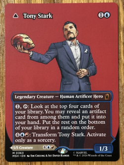MTG Marvel Super Heroes, Tony Stark / The Invincible Iron Man 0363 - Borderless - Image 1