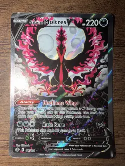 Pokemon TCG Galarian Moltres v Alt Art SWSH Chilling Reign 177/198 NM - Image 1