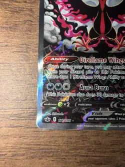 Pokemon TCG Galarian Moltres v Alt Art SWSH Chilling Reign 177/198 NM - Image 5