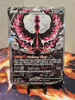 Pokemon TCG Galarian Moltres V 177/198 Chilling Reign Alt Art NM - Image 1