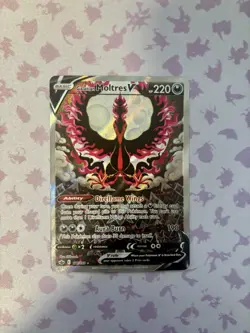 Galarian Moltres V 177/198 Alt Art Chilling Reign Pokemon NM-MT - Image 1