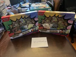 TWO Pokemon TCG Ascended Heroes First Partner Deluxe Pin Collection Box SEALED - Image 1