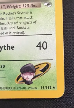 Rocket's Scyther Gym Heroes 013/132 Holo Rare Unlimited English Pokemon TCG MP - Image 4