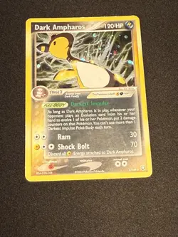 Dark Ampharos Pokemon EX Team Rocket Returns Holo Rare LP/NM - 2/109 - Image 1