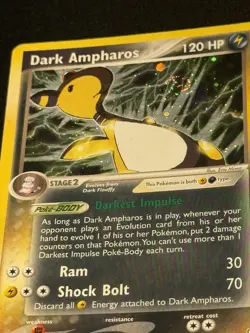 Dark Ampharos Pokemon EX Team Rocket Returns Holo Rare LP/NM - 2/109 - Image 3