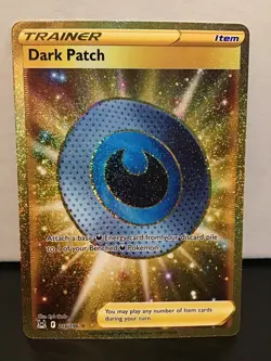 Dark Patch 216/196 Secret Rare Pokemon Lost Origin Gold Holo - Image 1