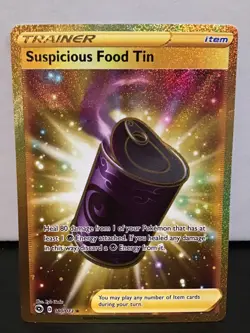 Suspicious Food Tin 080/073 Secret Rare Pokemon Champion's Path Gold Holo - Image 1