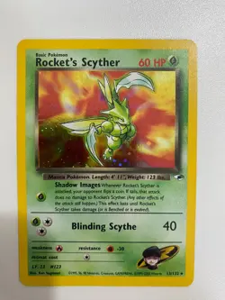 Pokemon Vintage Rocket’s Scyther 13/132 Gym Heroes Holo Rare W - Image 1