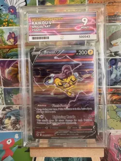 Pokemon TCG Raikou V GG41/GG70 Crown Zenith Sword & Shield ACE 9 Mint - Image 1
