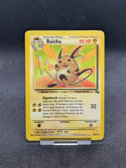 Raichu 29/62 Fossil Non Holo Pokemon WOTC Played - Image 1