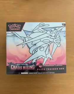 POKEMON CENTER CHAOS RISING ETB SEALED 🔥FAST SHIP✅ - MINI TEAR ON BOXES - Image 1
