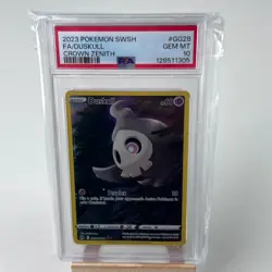 2023 POKEMON SWORD & SHIELD CROWN ZENITH #GG28 FULL ART/DUSKULL PSA 10 - Image 1