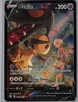 Mawile V TG17/TG30 Holo V Rare Silver Tempest Trainer Gallery Pokemon Near Mint - Image 1