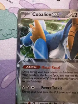 Cobalion ex 64/86 Double Rare Pokemon Chaos Rising ME04 NM - Image 2