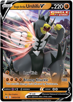 SINGLE STRIKE URSHIFU V - POKEMON - PROMO - SWSH106 - NM/M - Image 1