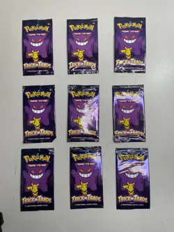 Pokemon 2022 Halloween Trick or Trade BOOster Lot Of 9 Packs! SEALED ONE OPENED - Image 4