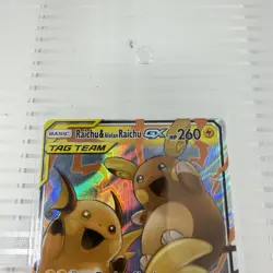 Pokemon TCG Raichu Alolan Raichu Tag Team GX 54/236 Unified Minds NM Condition - Image 2