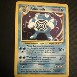 Pokemon TCG - Poliwrath - 13/102 - Holo Rare Base Set Unlimited [Moderate Play] - Image 1