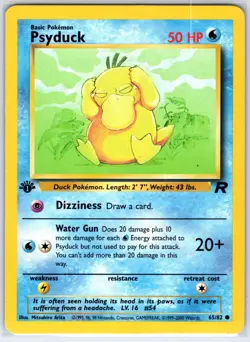 Psyduck 65/82 Common Team Rocket Pokemon 1st Edition Lightly Played - Image 1