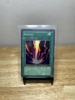 Yu-Gi-Oh! Raigeki Holo LOB-053 Rare Konami TCG Yugioh Card - Image 1