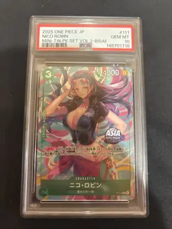 2025 One Piece JP Nico Robin Vol.2-Bisai #111 PSA GEM MT 10 - Image 1
