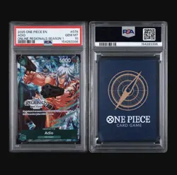 ONE PIECE ENGLISH ONLINE REGIONALS PACK 2025 SEASON 1 #078 ADIO PSA 10 POP 1 ‼ - Image 3