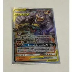 Pokemon Marshadow & Machamp GX 82/214 Sm-Unbroken Bonds Ultra Rare Holo 270HP - Image 1