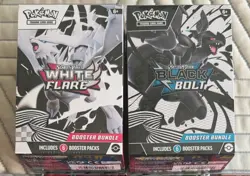 Pokemon Black Bolt and White Flare Booster Bundle Set of 2 Sealed New - Image 1