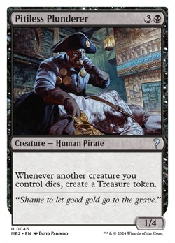 Pitiless Plunderer (REGULAR) x1 - MTG Mystery Booster 2 MB2 #46 - Image 1