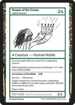 Keeper of the Crown // Coronation of the Wilds (REGULAR) x1 - MTG MB2 #577 - Image 1
