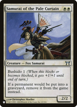 Samurai of the Pale Curtain (REGULAR) x1 - MTG The List PLST #CHK-43 - Image 1