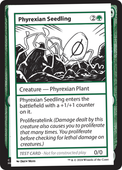 Phyrexian Seedling (REGULAR) x1 - MTG Mystery Booster 2 MB2 #581 - Image 1