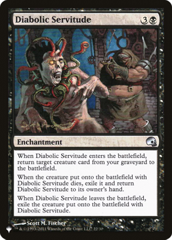 Diabolic Servitude (REGULAR) x1 - MTG The List PLST #PD3-22 - Image 1